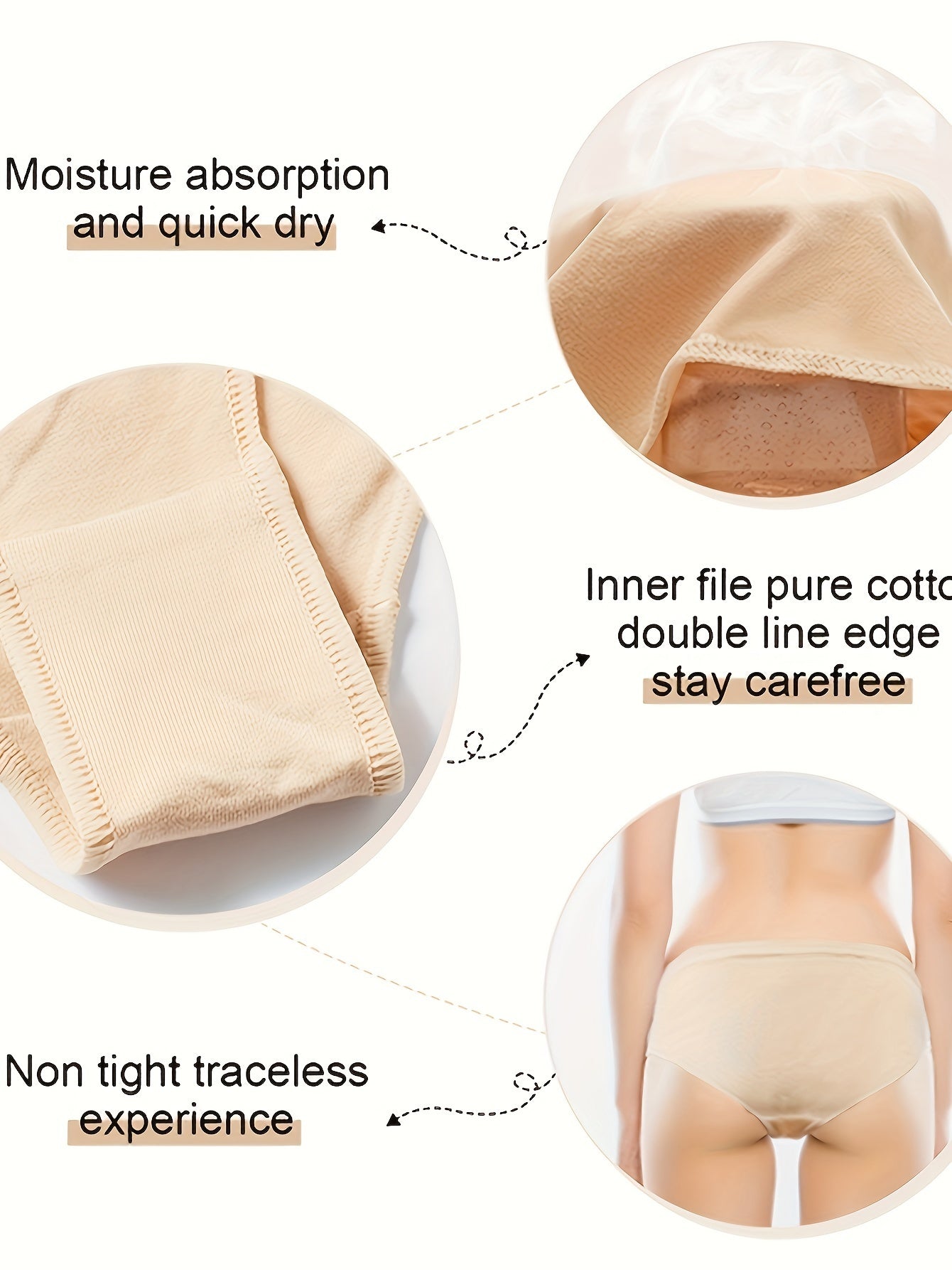 3Pcs Girls Nude Dance Briefs Set For Gymnastic Ballets Dance
