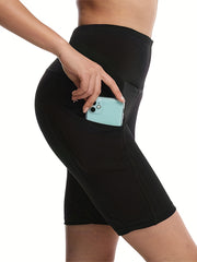 High Waist High Stretch Legging Shorts for Summer Workout - Butt Lifting