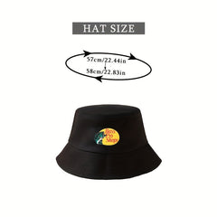 Fish Print Bucket Hat Bright Candy Unisex Basin Hat Hip Hop Couple Beach Hats