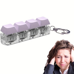 Keyboard Clicker Fidget Keychain 4 Button Toy