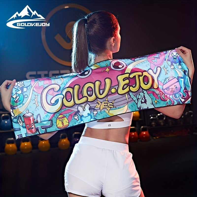 Print Sport Towel Thin Exercise Fitness Shawl Quick Dry Towel