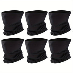 6pcs Men's Cycling Face Neck Gaiter for Outdoor Sports
