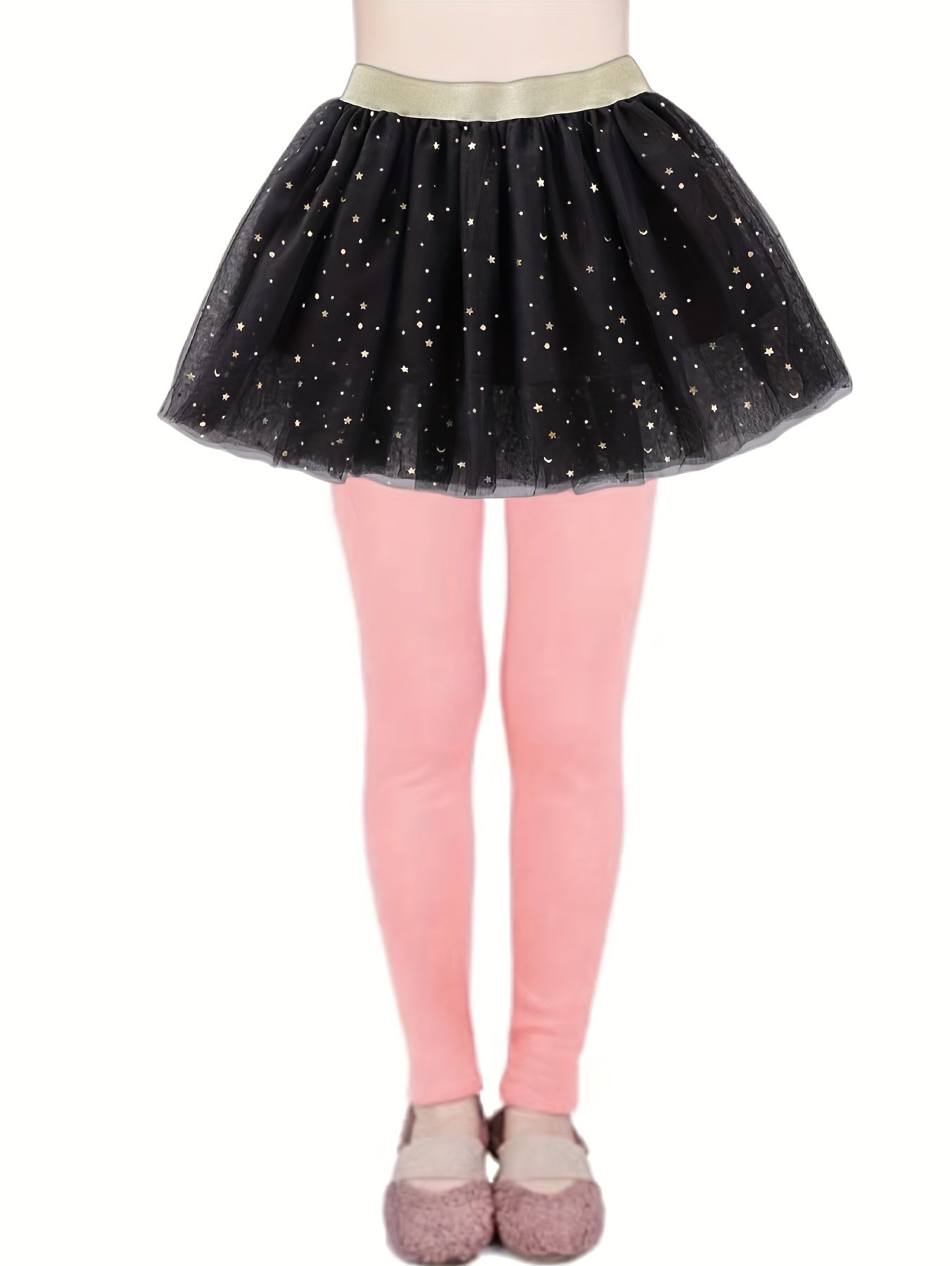 2pcs Sequin Tutu Skirt Leggings Set for Ballet Christmas Party Girls