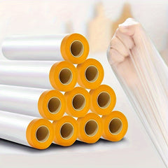2pcs GREENO Pre Taped Masking Film Clear Plastic Sheeting Plastic Drop Cloths
