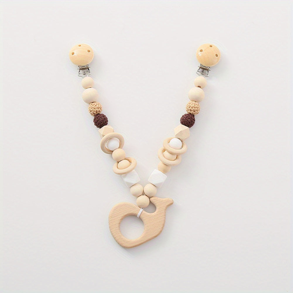 Wooden Baby Pram Chain for Boys and Girls