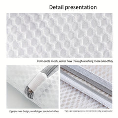 Zipper Mesh Laundry Bag for Clothes Underwear Storage