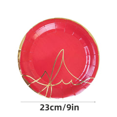 8pcs Disposable Plates for Dinner, Dessert - Birthday Party Decor