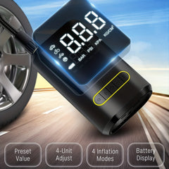 Automatic Air Compressor Tire Inflator with LED Light