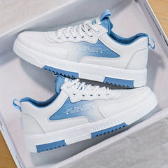 Men's Letters Print Mesh Sneakers Lace Up Casual Walking Shoes