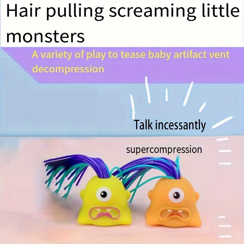1pc Scream Little Monster Decompression Venting Strange Small Toy Halloween Gift
