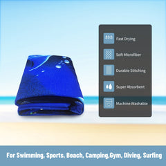 Mutao Microfiber Beach Towels Quick Drying Sand Proof Swim Towel