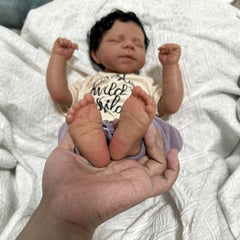 17in Reborn Baby Doll Cloth Body Toy with Light Beige Limb