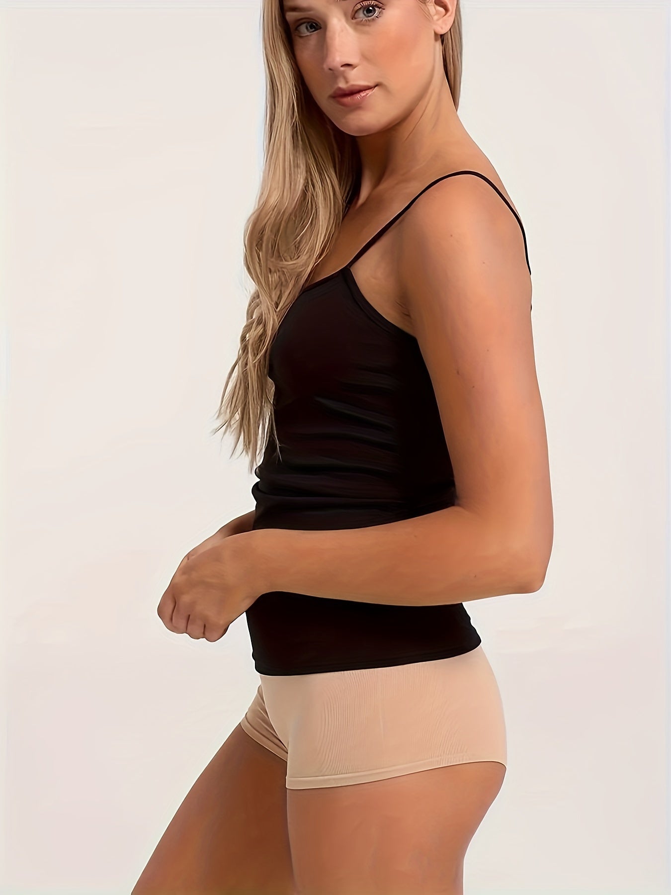 Solid Spaghetti Strap Sleeveless Cami Top
