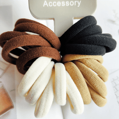 20pcs Large Nylon Hair Ties Thick Hair Bands No Crease No Damage For Women