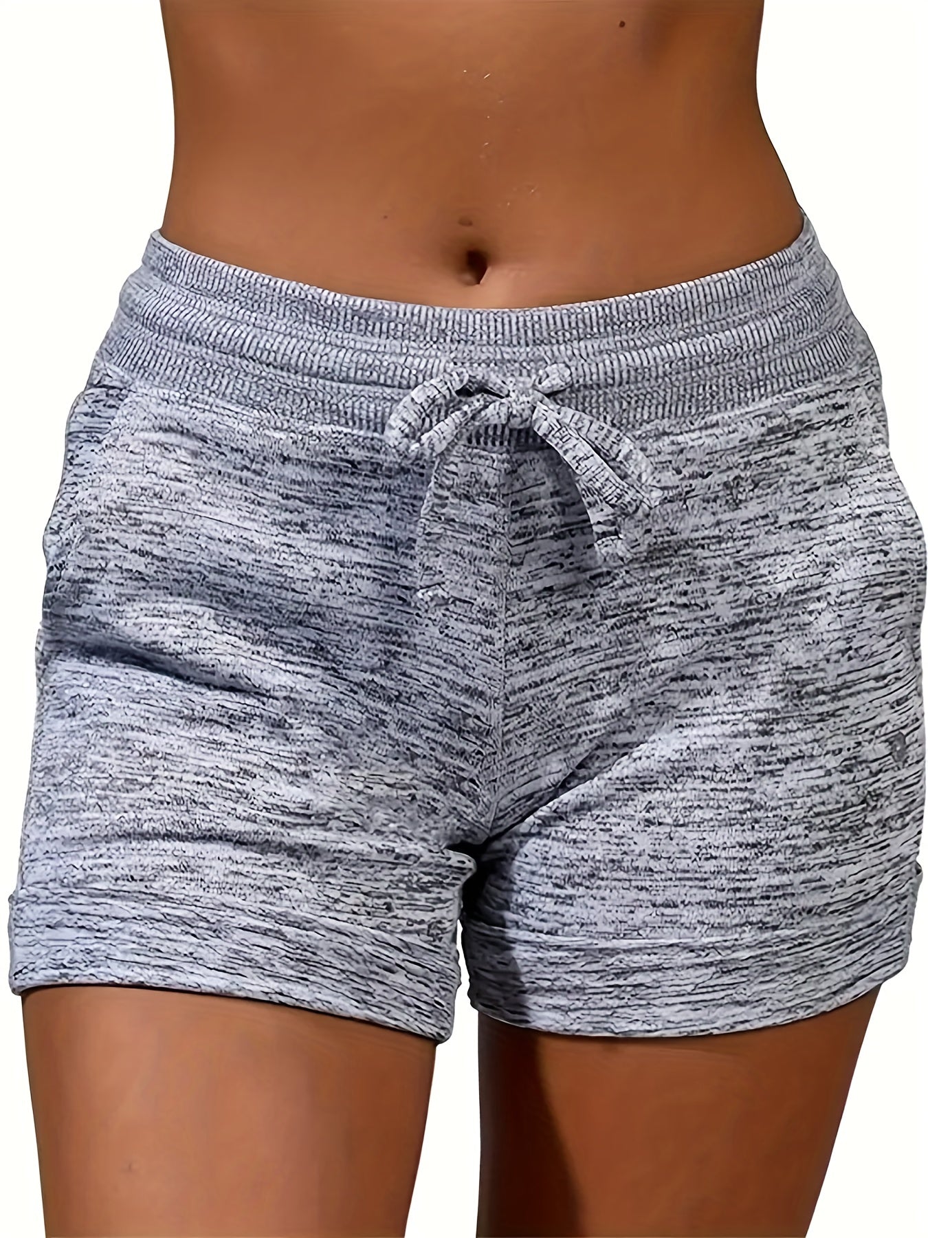 Dual Pockets Drawstring Shorts for Women