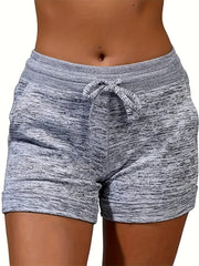 Dual Pockets Drawstring Shorts for Women