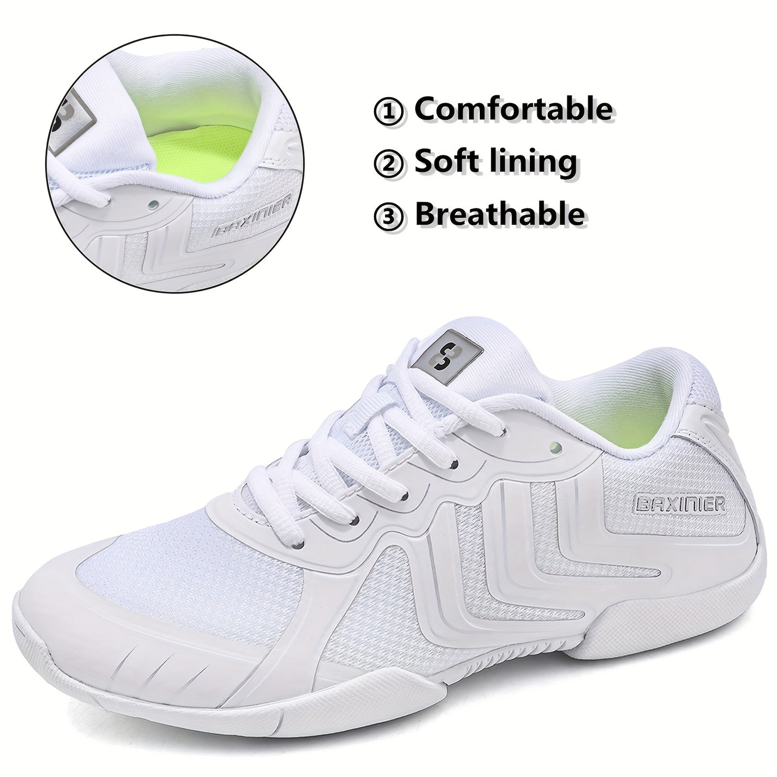 Girls Cheerleading Dancing Shoes Non slip Breathable Sneakers