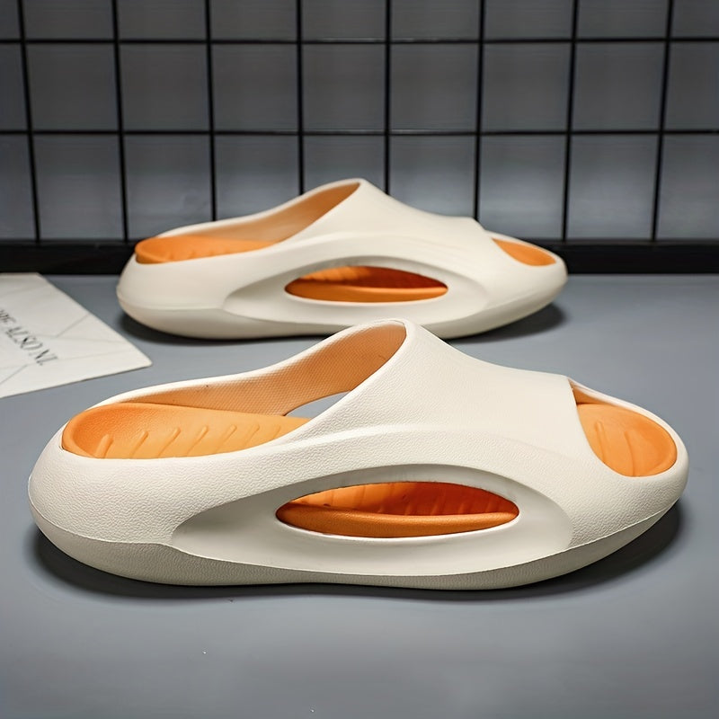 Men's Pillow Slides Non Slip Slippers Open Toe Shoes For Indoor Outdoor