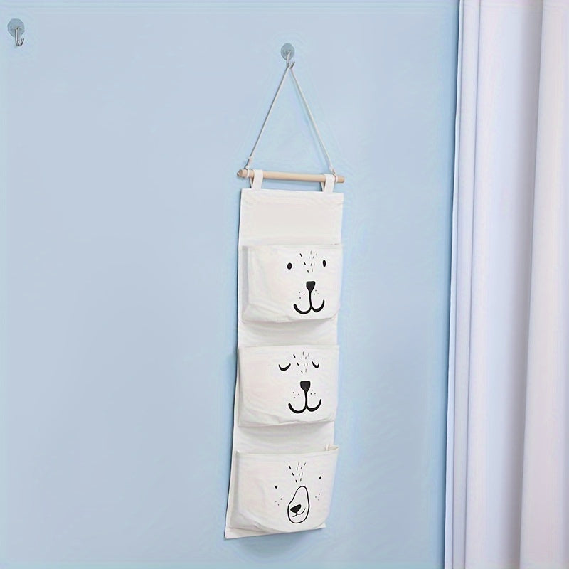 Over The Door Storage Hanging Fabric Bag Bedside Wall Hanging Storage Bag