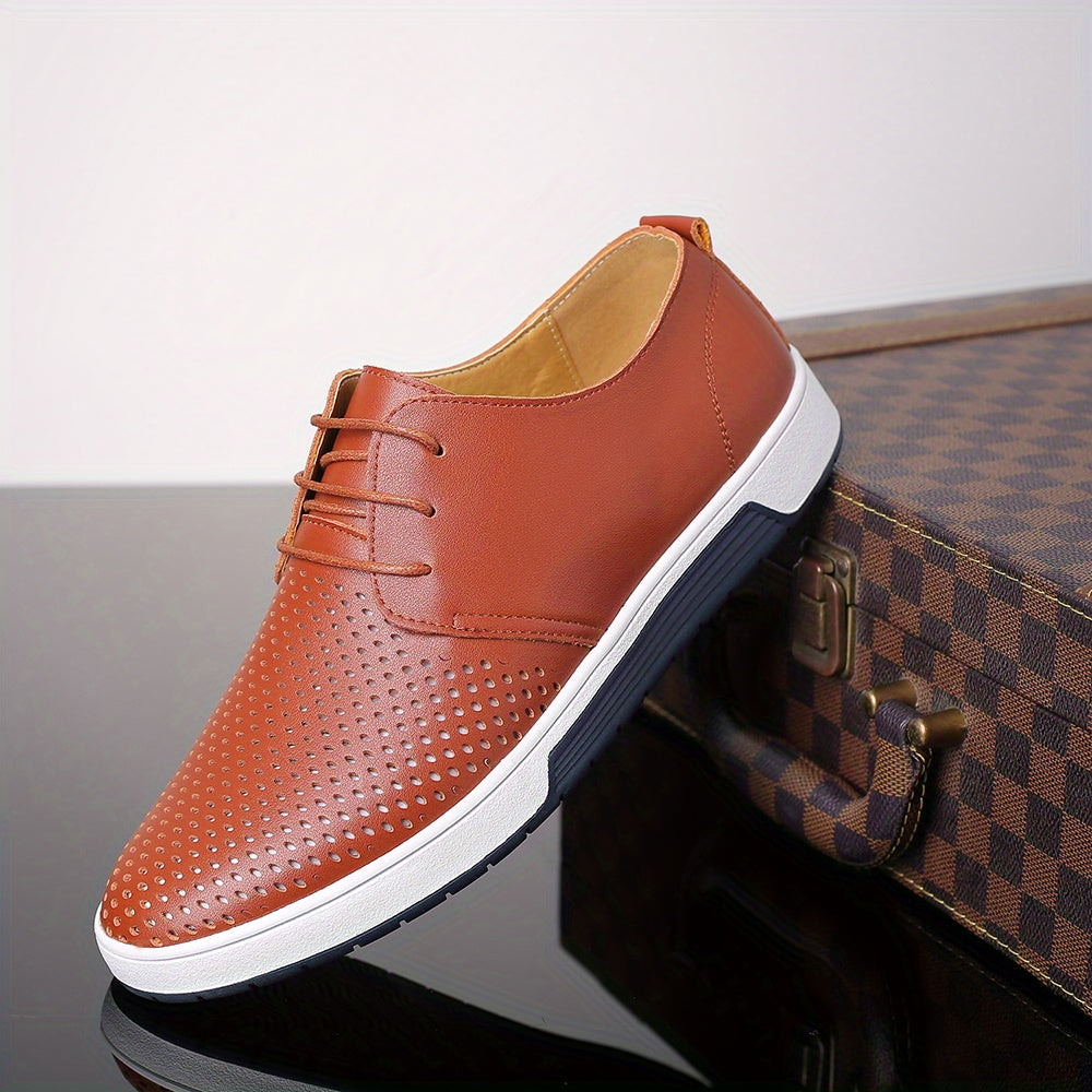 Men's Hollow Out Casual Oxfords Shoes Lightweight Walking Sneakers
