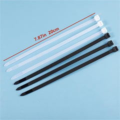 100pcs 19 Cable Ties Heavy Duty Self Locking Nylon Ties