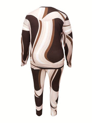 Women's Graphic Print Tee & Leggings Set