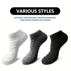 4 Pairs Cushioned Compression Socks for Running Cycling