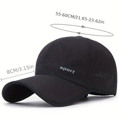 Summer Mesh Quick Drying Hat Men's Baseball Cap Sunshade Breathable