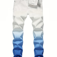 Boys Casual Gradient Denim Pants Slim Fit Spring Fall