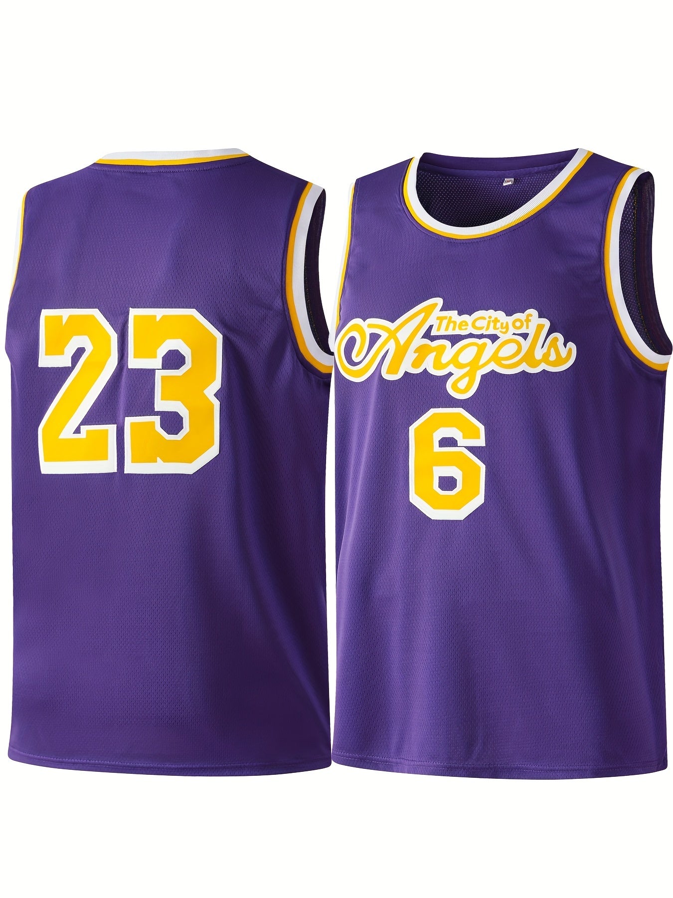 Kid's Youth Basketball Jersey 6 23 The City Of Angels Tank Top