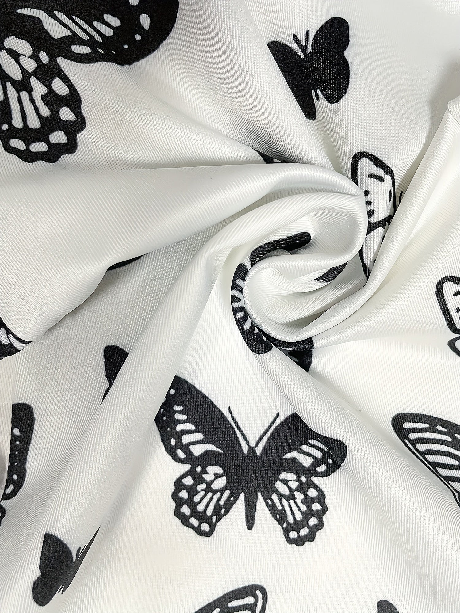 Butterfly Print Flare Leg Pants Casual Forbidden Pants