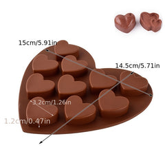 Silicone Heart Chocolate Mold for Perfect Treat