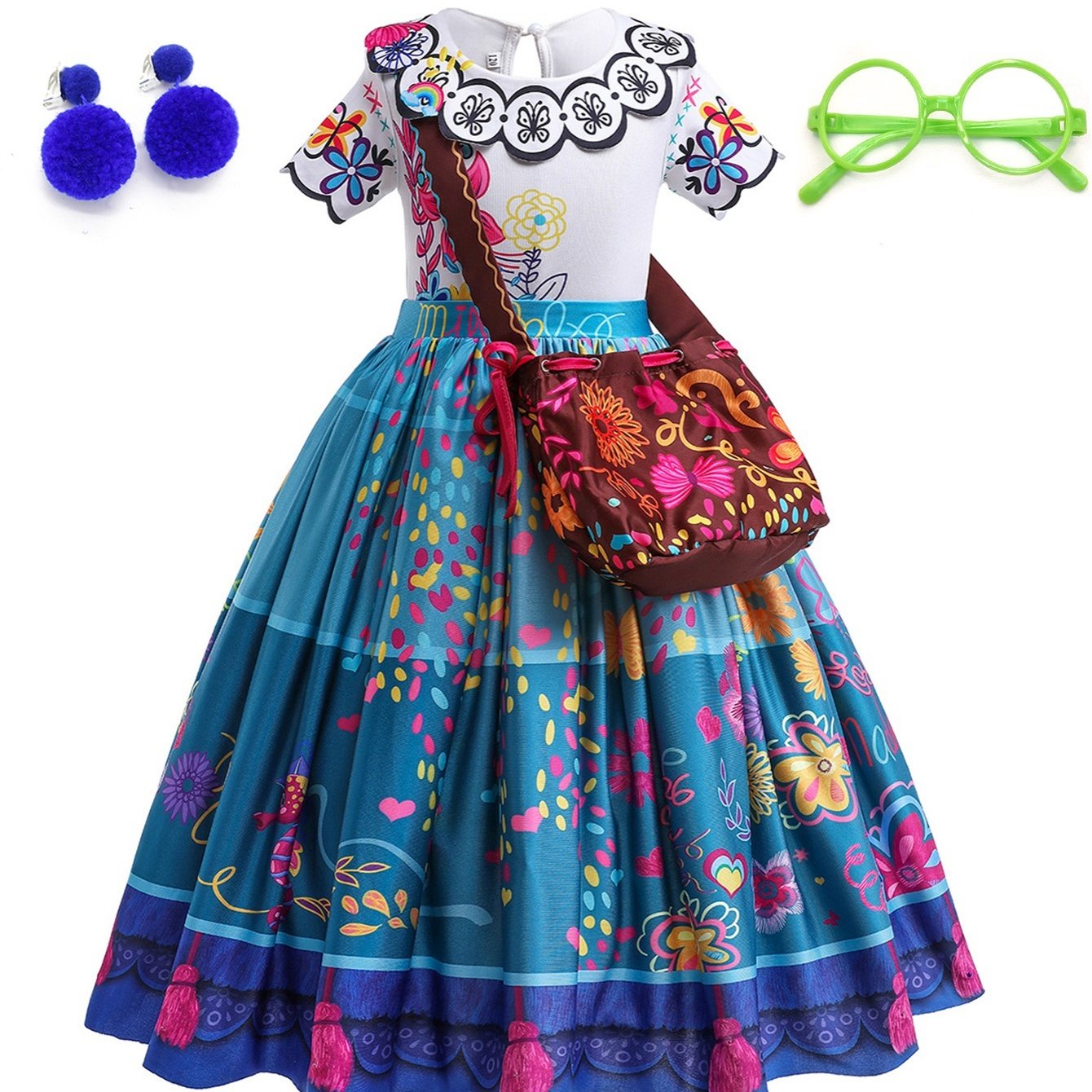 Magic Princess Dress Costume Halloween Cosplay Outfit For Kids Girls