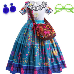 Magic Princess Dress Costume Halloween Cosplay Outfit For Kids Girls