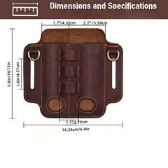 Leather Tool Case Pouch for Outdoor Camping