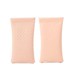 Fashionable Weave Pattern Sunglass Bag PU Leather Glasses Case Phone Bag