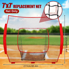 Baseball & Softball Replacement Net 7 Strand Heavy Duty Knotless Polyester