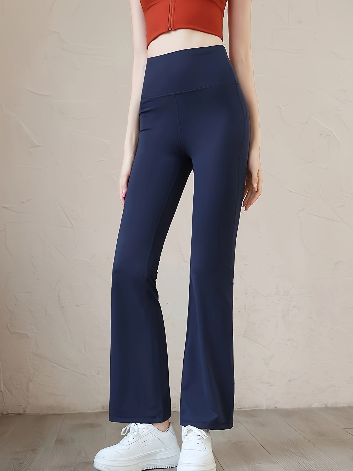High Waist Flare Leg Yoga Pants Activewear
