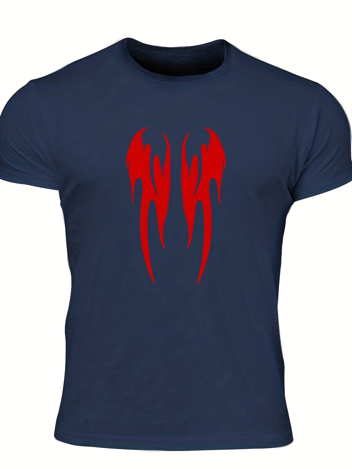 Men's Abstract Graphic T shirt Casual Comfy Slightly Stretch Crew Neck Tee
