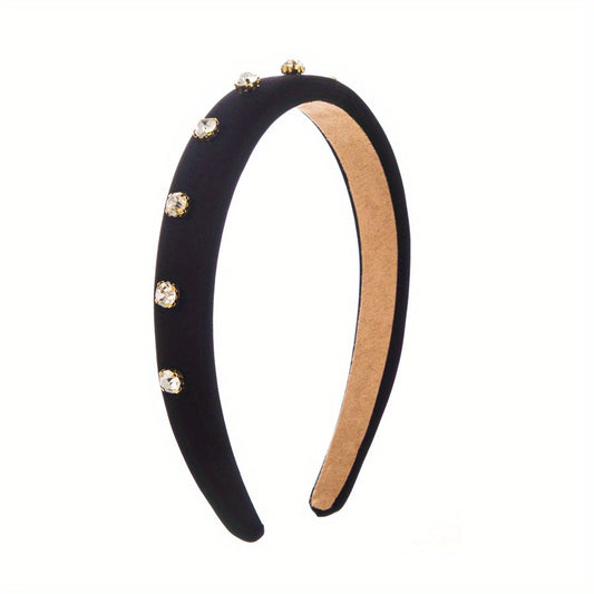Rhinestone Headband Wide Brim Head Hoop Hair Accessories