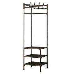 Reinforced Corner Coat Rack Foyer Shoe Rack Standing Coat Rack With Storage