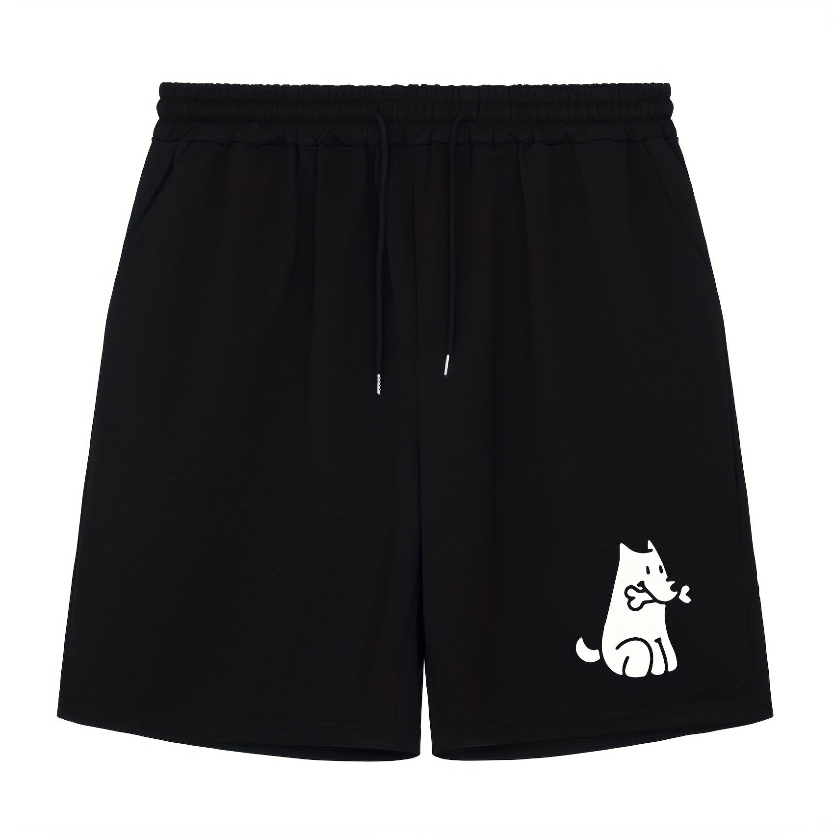 Men's Dog & Bone Doodle Print Workout Shorts