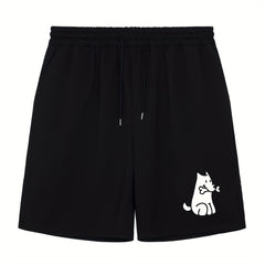 Men's Dog & Bone Doodle Print Workout Shorts