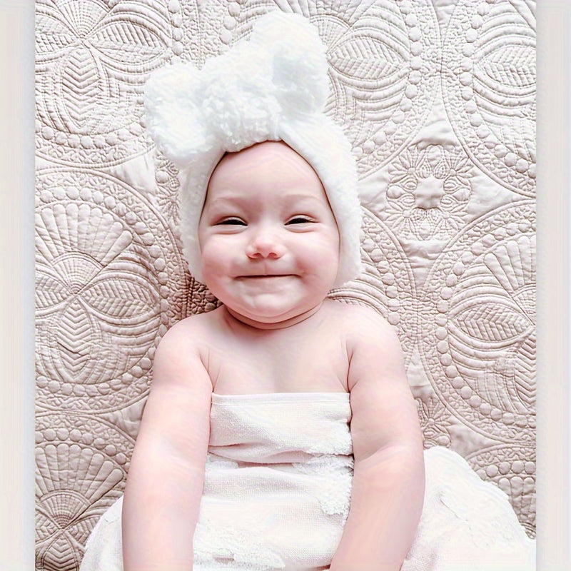Children's Winter Hair Cap Bow Warm Keeping Hat
