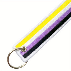 Pride Month Rainbow Keychain Pendant LGBT Theme