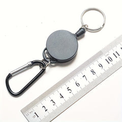 Creative Key Ring Holder Carabiner Retractable for Camping
