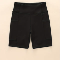 High Waist Butt Lifting Biker Shorts with Pocket for Women