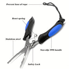3pcs Aluminum Alloy Hook Extractor Stainless Steel Fishing Pliers Set