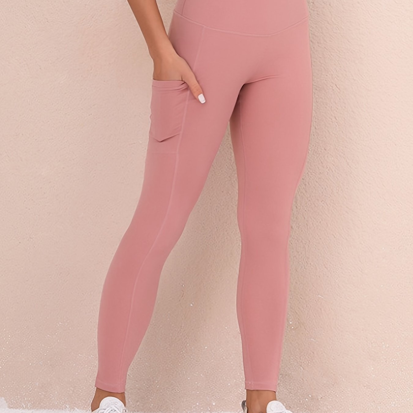 Pocket Skinny Leggings High Waist Lifting Leggings Women's Clothing