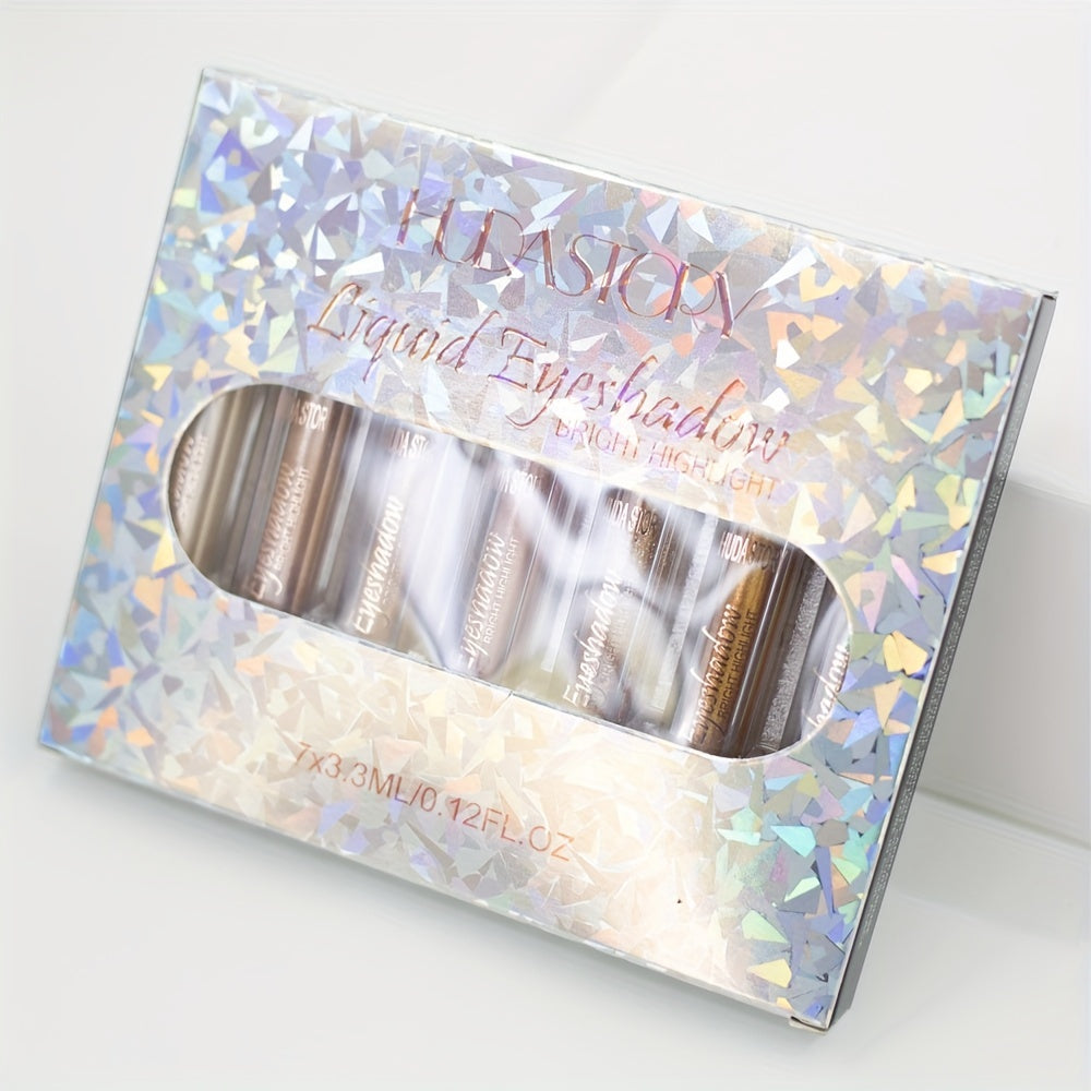Pearly Eyeshadow Set & Lip Gloss Sparkling Cosmetics